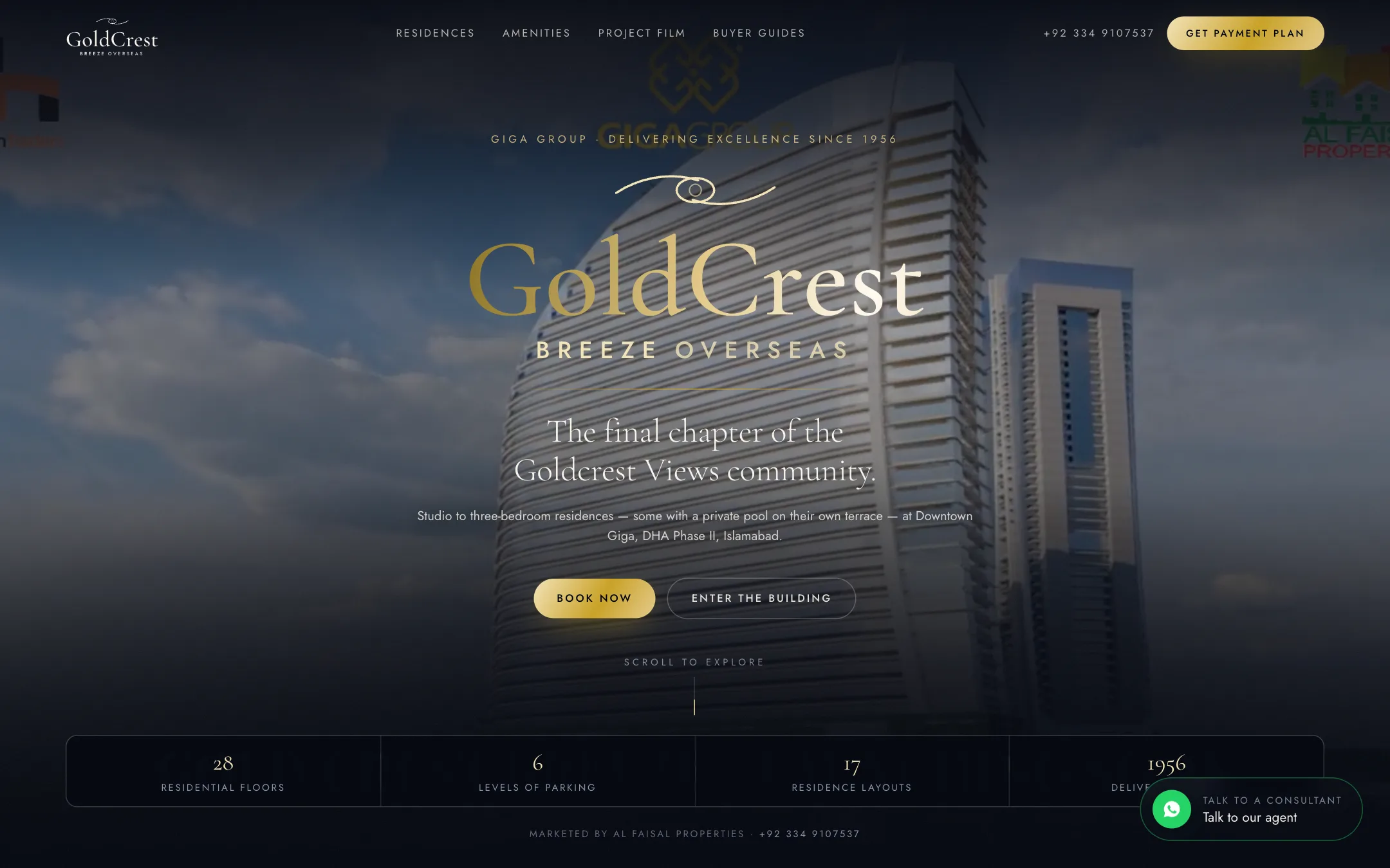 Goldcrest Breeze Overseas website